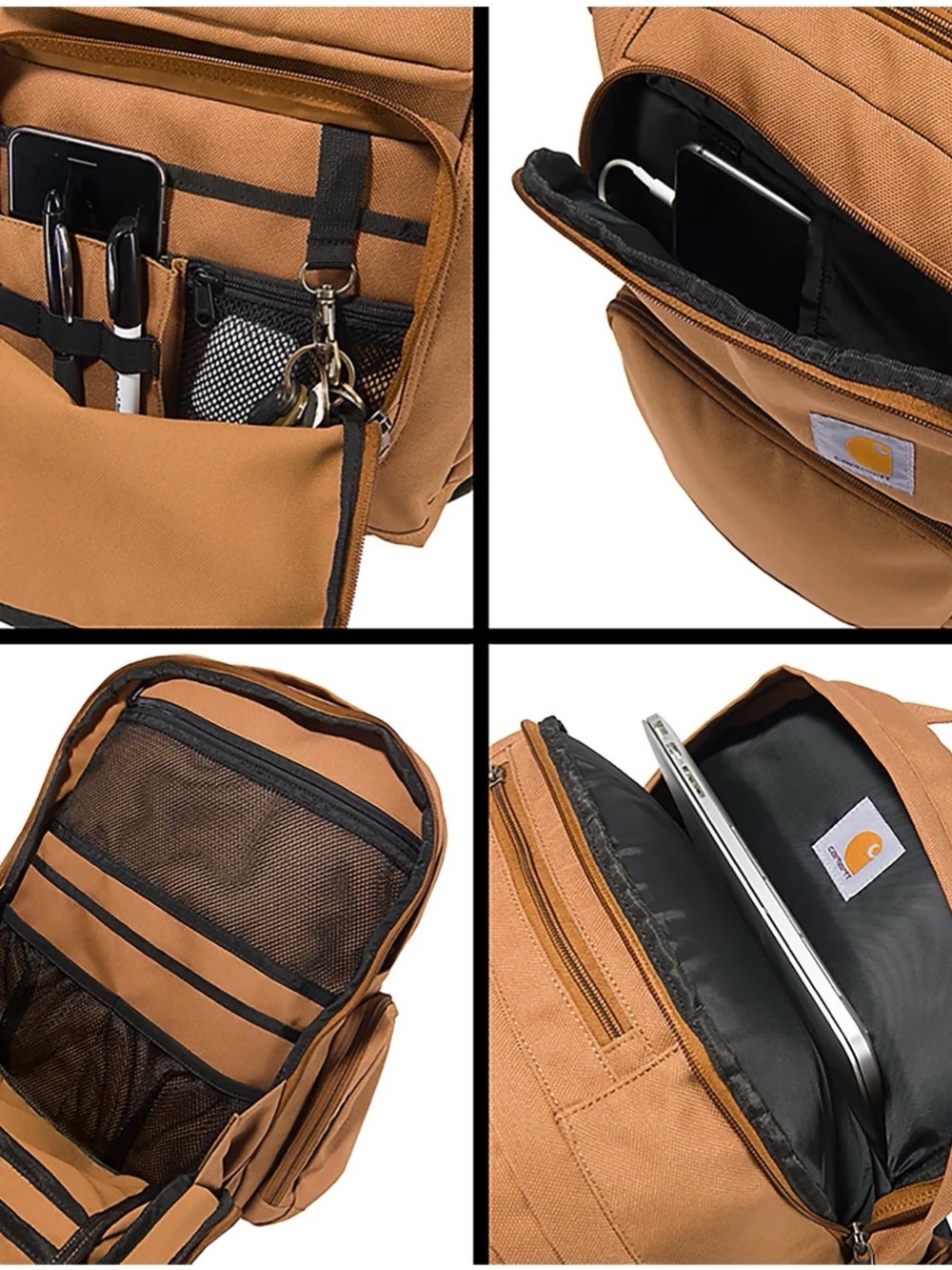 Carhartt Black Utility Backpack with Logo Patch - Picture 14 of 15